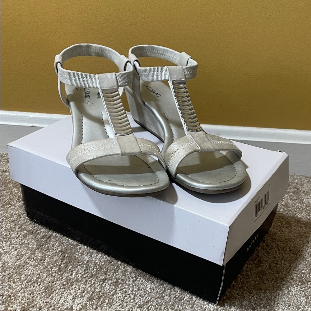 Alfani Silver Sandals